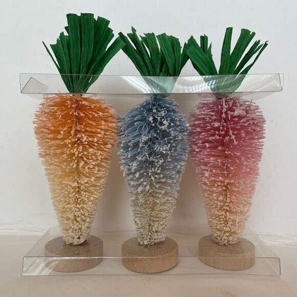 FREESTANDING EASTER CARROT TREES, set of 3 - Picture 4 of 10